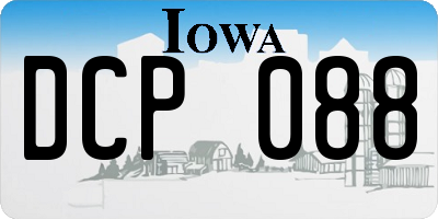 IA license plate DCP088