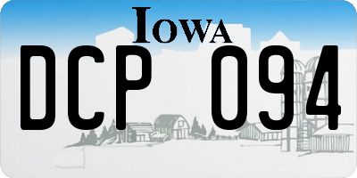IA license plate DCP094