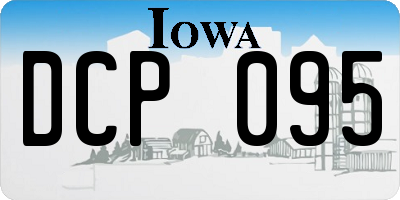 IA license plate DCP095
