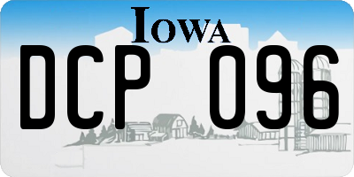 IA license plate DCP096