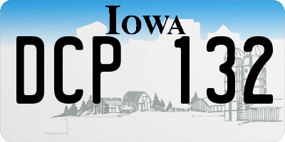 IA license plate DCP132