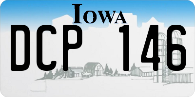 IA license plate DCP146