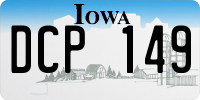 IA license plate DCP149