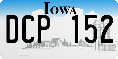 IA license plate DCP152