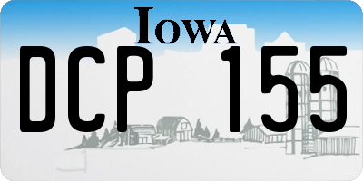IA license plate DCP155