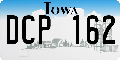 IA license plate DCP162