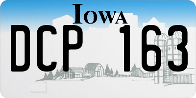 IA license plate DCP163