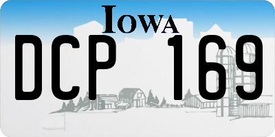 IA license plate DCP169