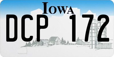 IA license plate DCP172