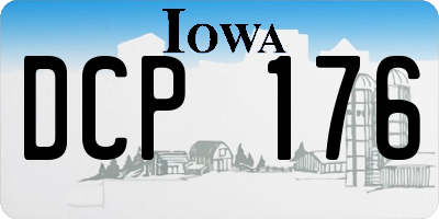 IA license plate DCP176