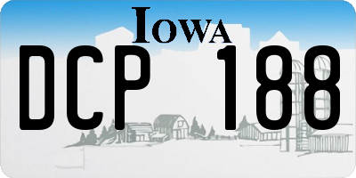 IA license plate DCP188