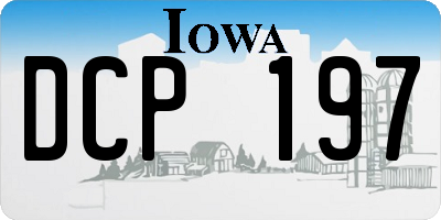 IA license plate DCP197