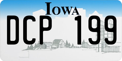 IA license plate DCP199