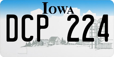 IA license plate DCP224