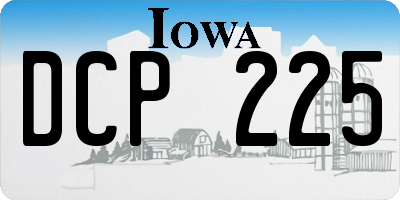 IA license plate DCP225