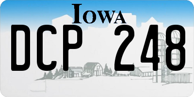 IA license plate DCP248
