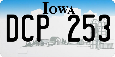 IA license plate DCP253