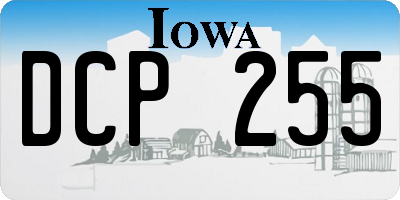 IA license plate DCP255