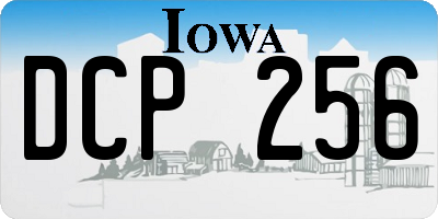 IA license plate DCP256