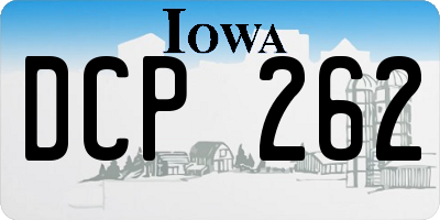 IA license plate DCP262