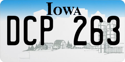 IA license plate DCP263