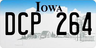 IA license plate DCP264