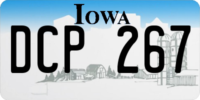 IA license plate DCP267