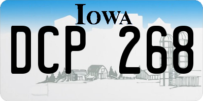 IA license plate DCP268