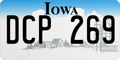 IA license plate DCP269