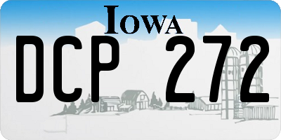 IA license plate DCP272