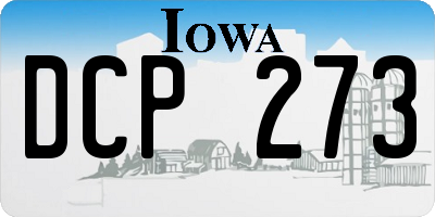 IA license plate DCP273