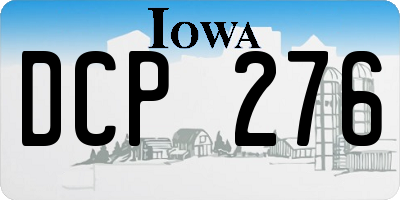 IA license plate DCP276