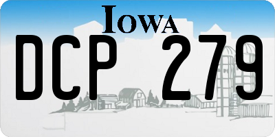 IA license plate DCP279