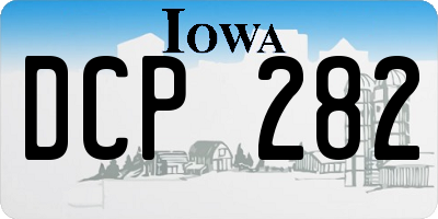 IA license plate DCP282