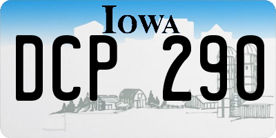 IA license plate DCP290