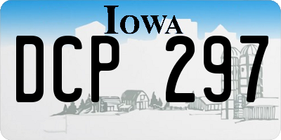 IA license plate DCP297