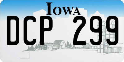 IA license plate DCP299