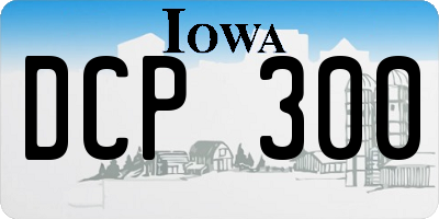 IA license plate DCP300