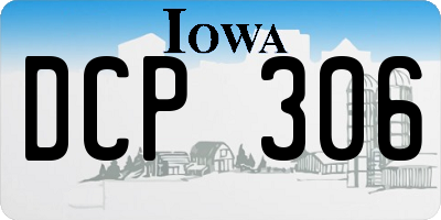 IA license plate DCP306