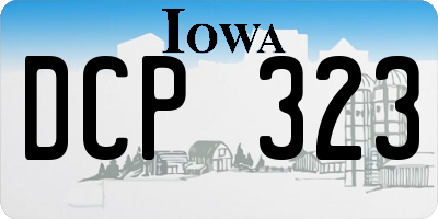 IA license plate DCP323