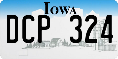 IA license plate DCP324