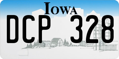 IA license plate DCP328