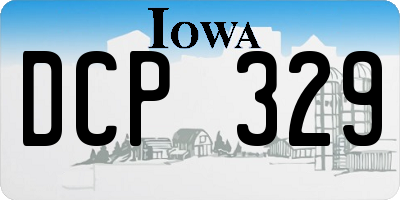 IA license plate DCP329
