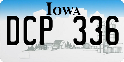 IA license plate DCP336