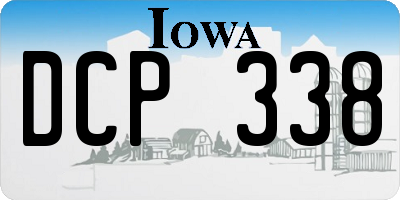 IA license plate DCP338