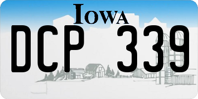 IA license plate DCP339