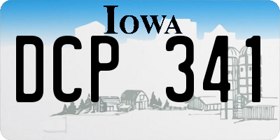 IA license plate DCP341