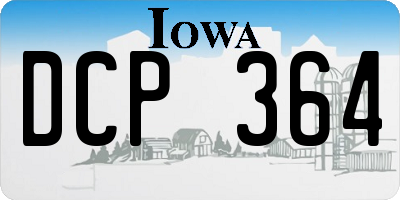 IA license plate DCP364