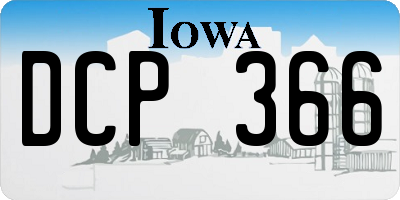 IA license plate DCP366