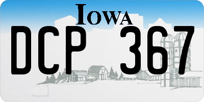 IA license plate DCP367